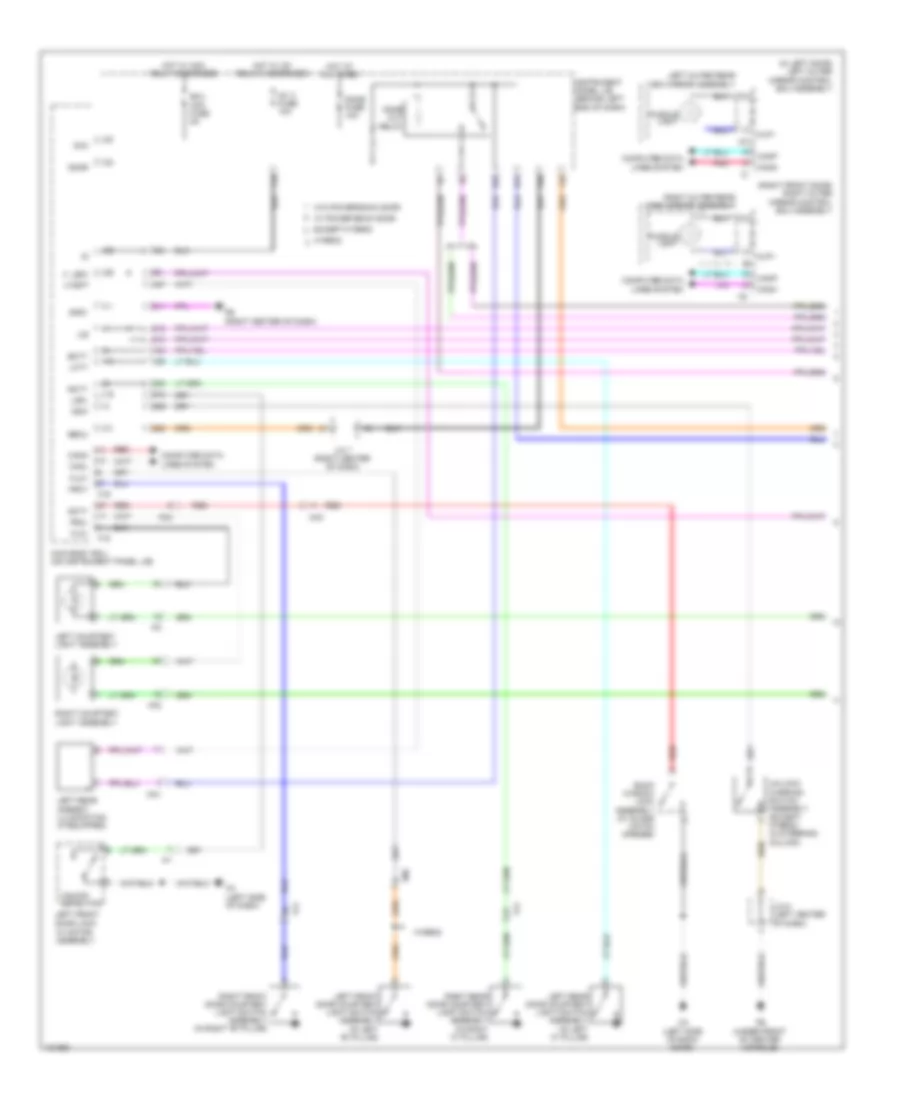 Courtesy Lamps Wiring Diagram 1 of 2 for Toyota Highlander Hybrid Limited 2014