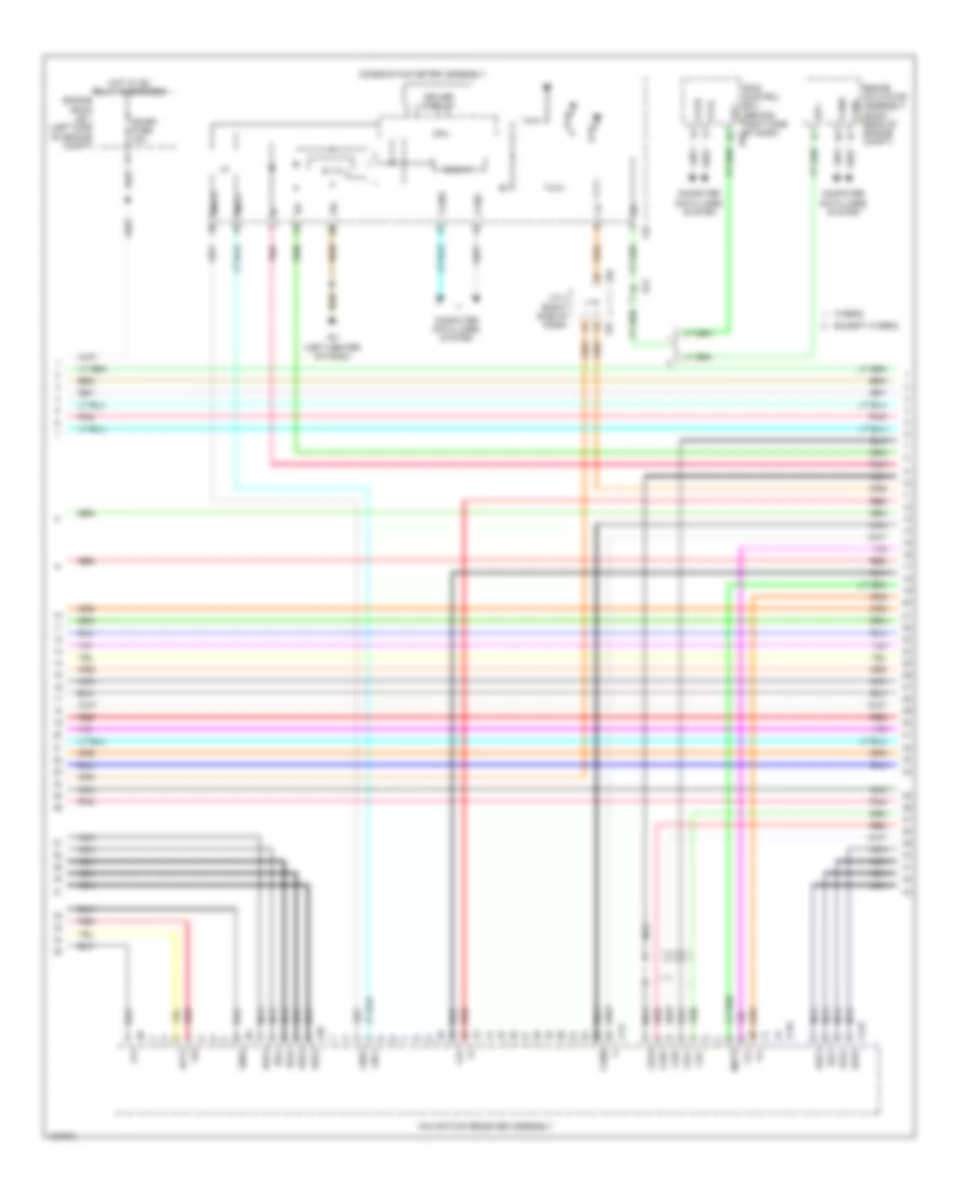 Navigation Wiring Diagram, 12 Speakers (3 of 7) for Toyota Highlander Hybrid Limited 2014