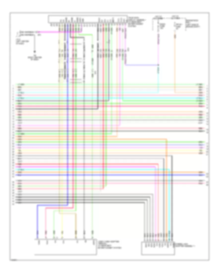Navigation Wiring Diagram, 12 Speakers (4 of 7) for Toyota Highlander Hybrid Limited 2014