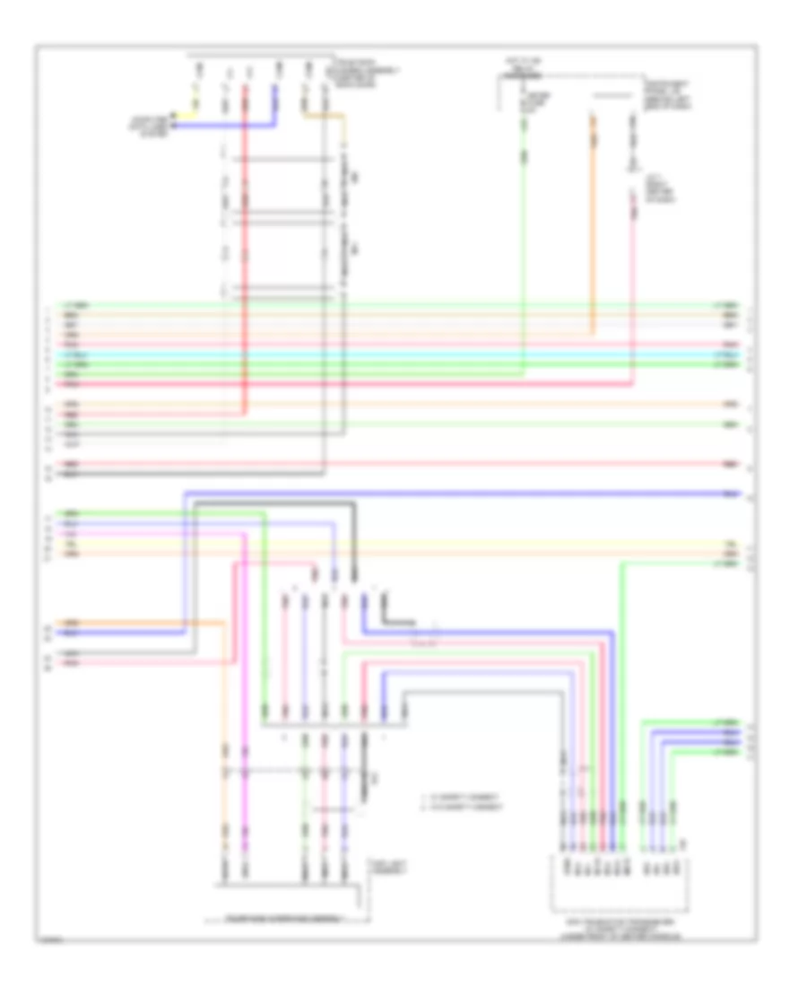 Navigation Wiring Diagram, 12 Speakers (5 of 7) for Toyota Highlander Hybrid Limited 2014