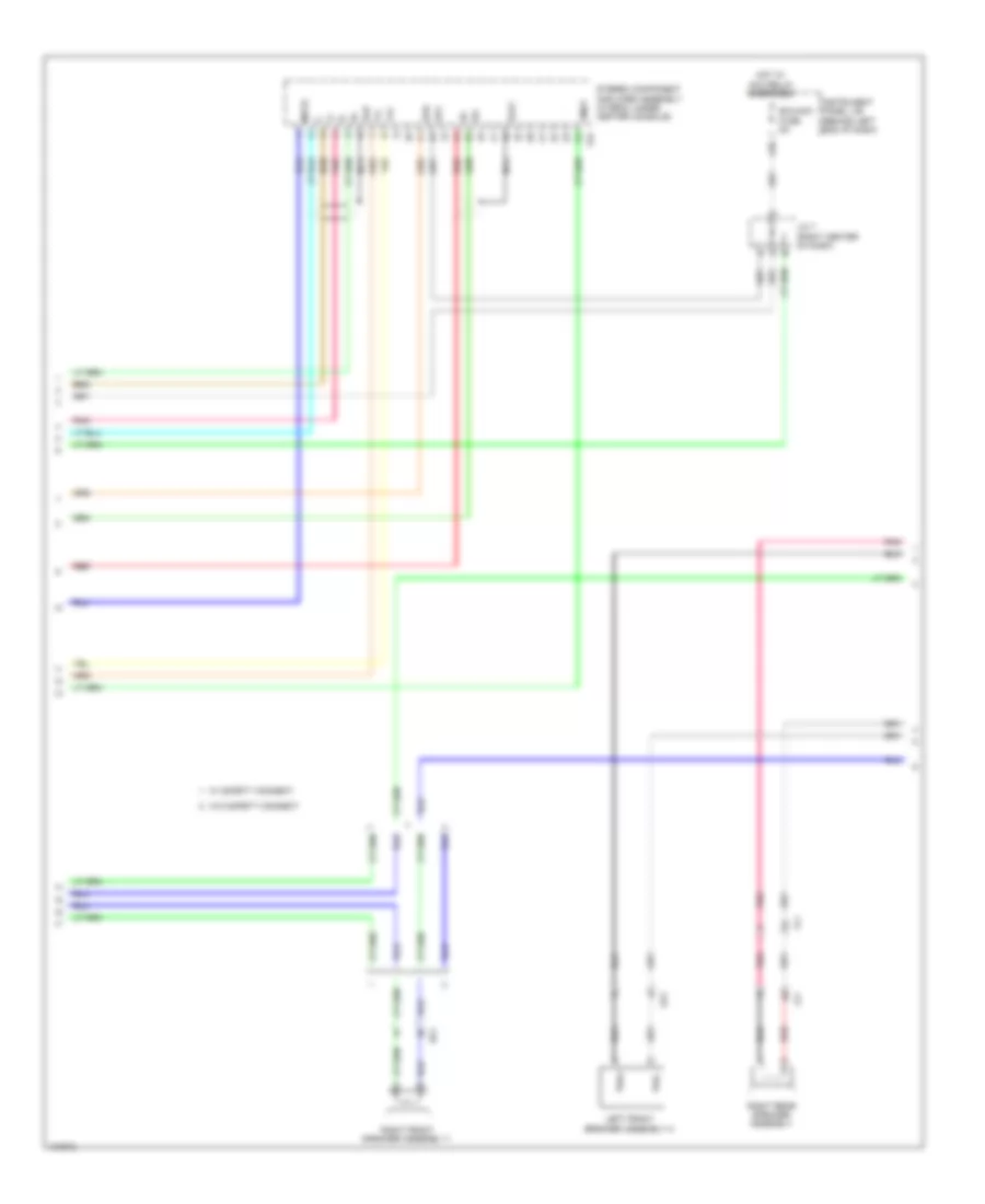 Navigation Wiring Diagram, 12 Speakers (6 of 7) for Toyota Highlander Hybrid Limited 2014