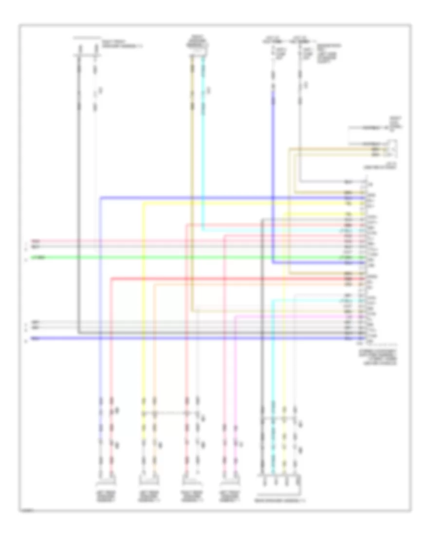 Navigation Wiring Diagram, 12 Speakers (7 of 7) for Toyota Highlander Hybrid Limited 2014