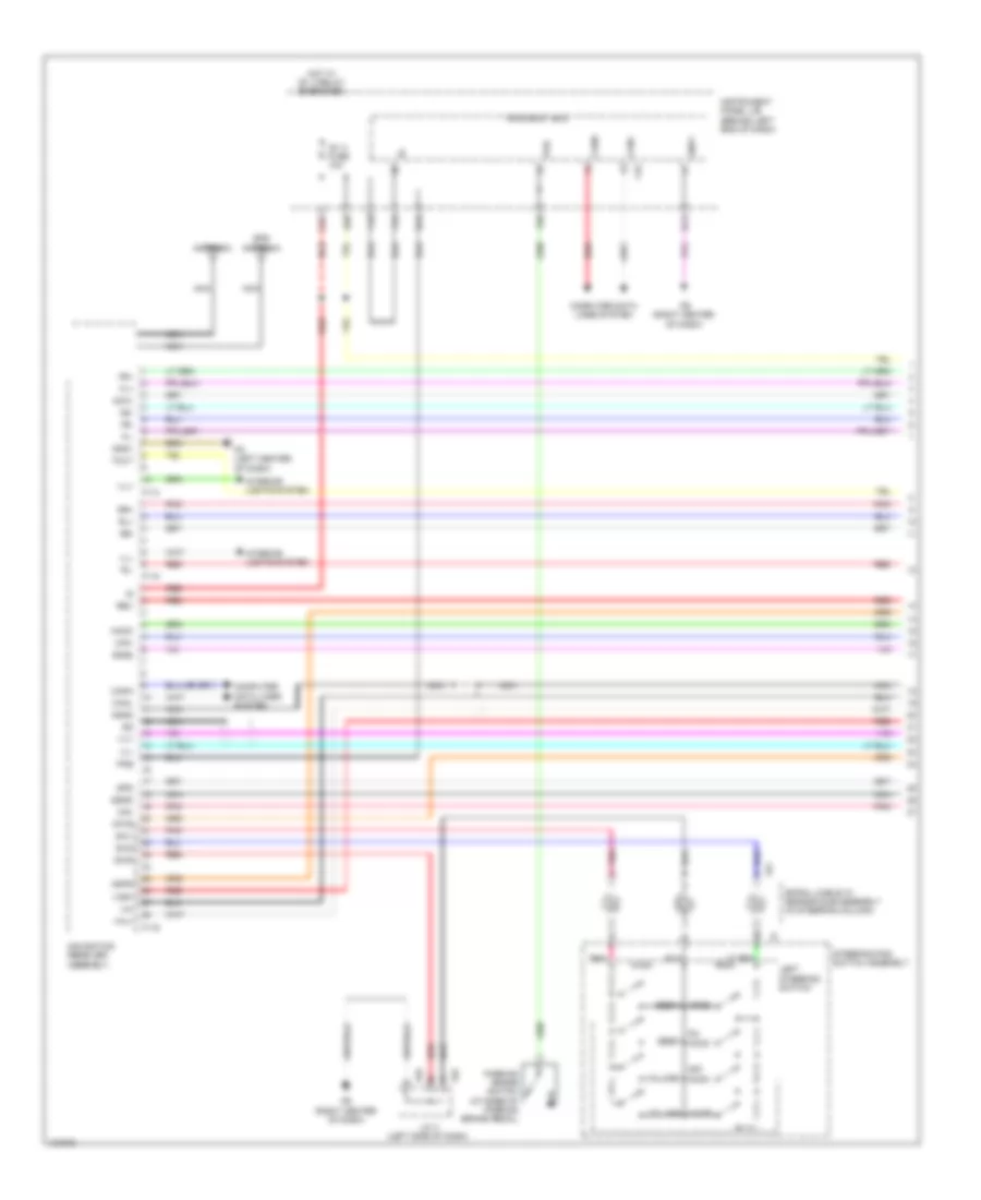 Navigation Wiring Diagram, 6 Speakers (1 of 6) for Toyota Highlander Hybrid Limited 2014