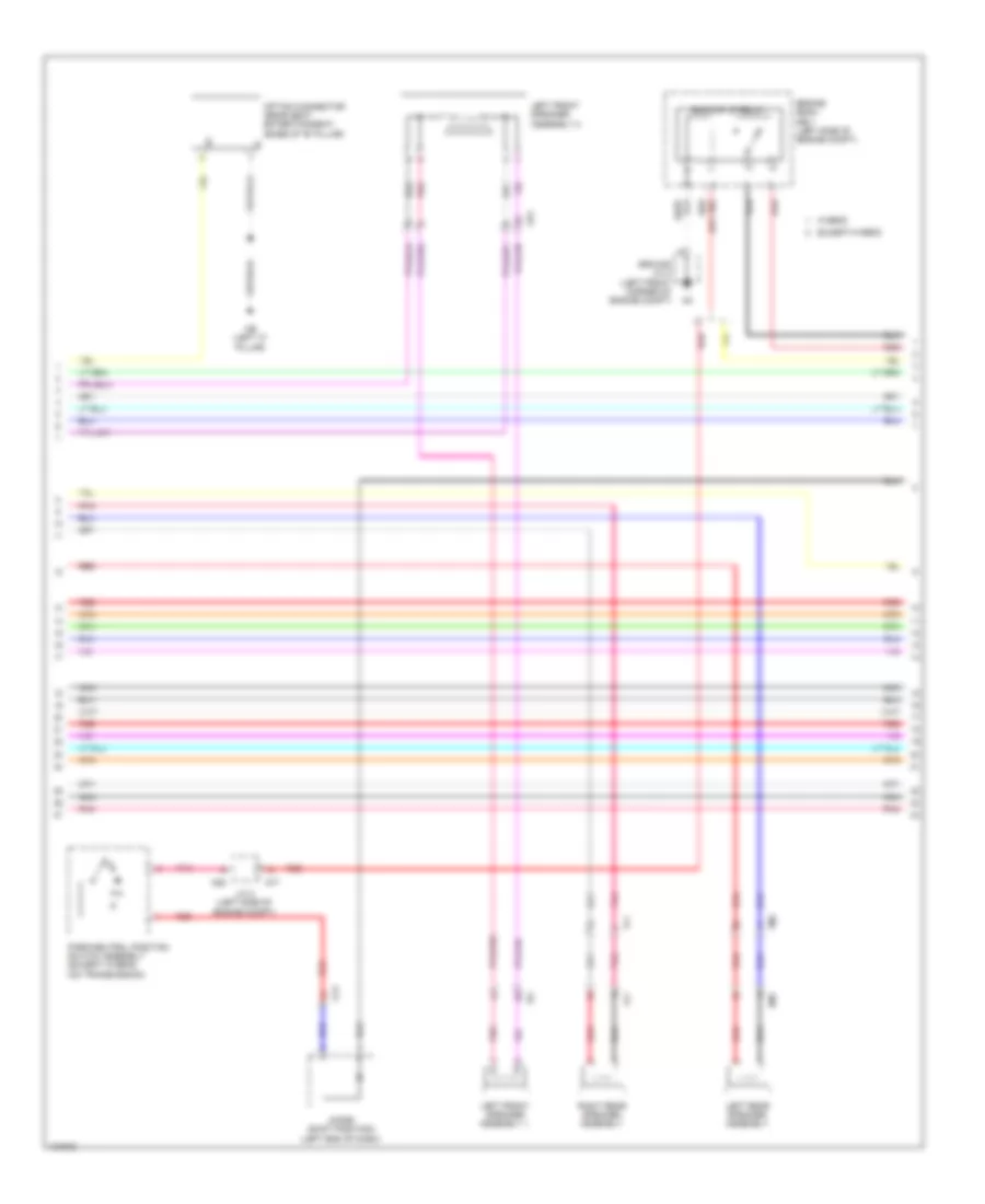 Navigation Wiring Diagram, 6 Speakers (2 of 6) for Toyota Highlander Hybrid Limited 2014