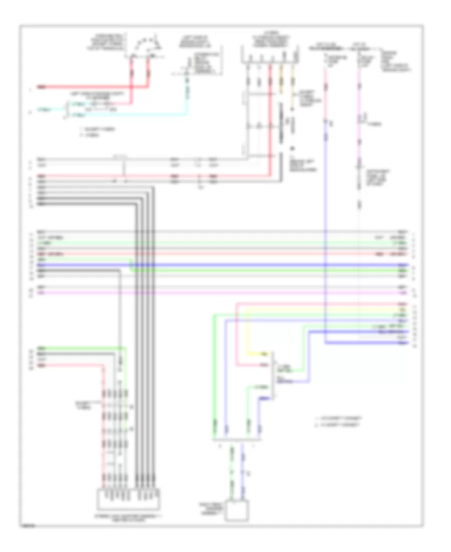10 Speaker System Wiring Diagram with Multi Media Module 2 of 4 for Toyota Camry 2012