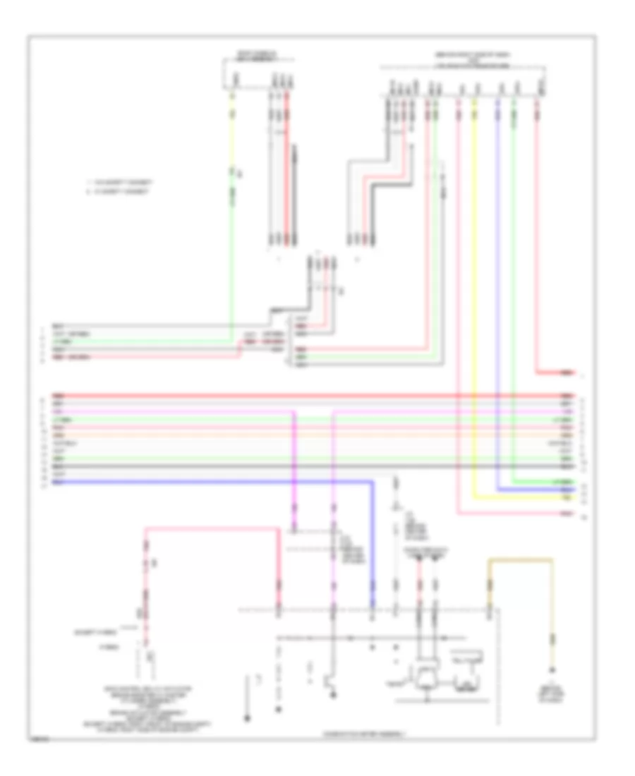 10-Speaker System Wiring Diagram, without Multi-Media Module (3 of 4) for Toyota Camry 2012