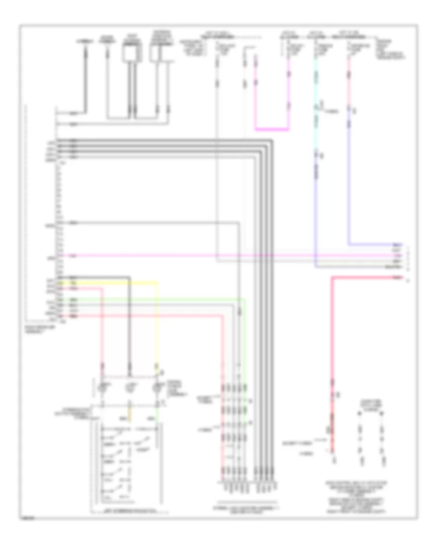 6 Speaker System Wiring Diagram without Display 1 of 2 for Toyota Camry 2012
