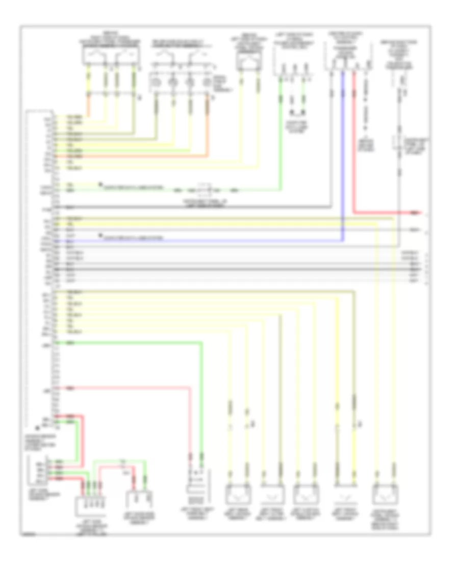 Supplemental Restraints Wiring Diagram with Built in Type Yaw Rate Sensor 1 of 3 for Toyota Camry 2012