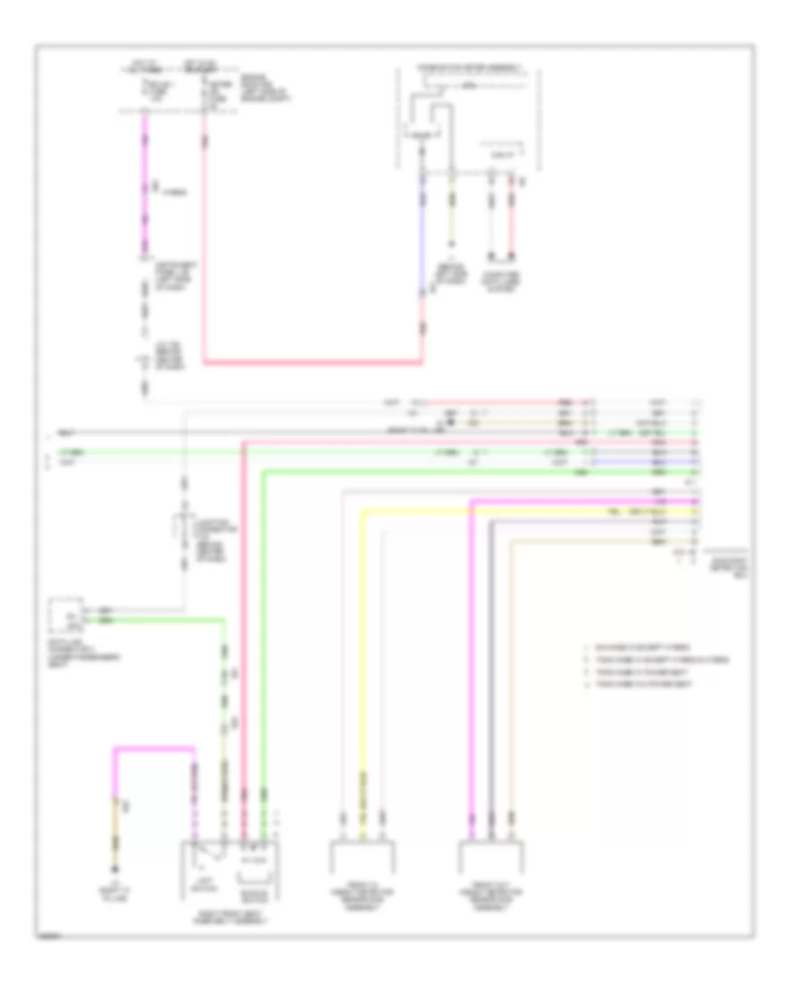 Supplemental Restraints Wiring Diagram, with Built-in Type Yaw Rate Sensor (3 of 3) for Toyota Camry 2012