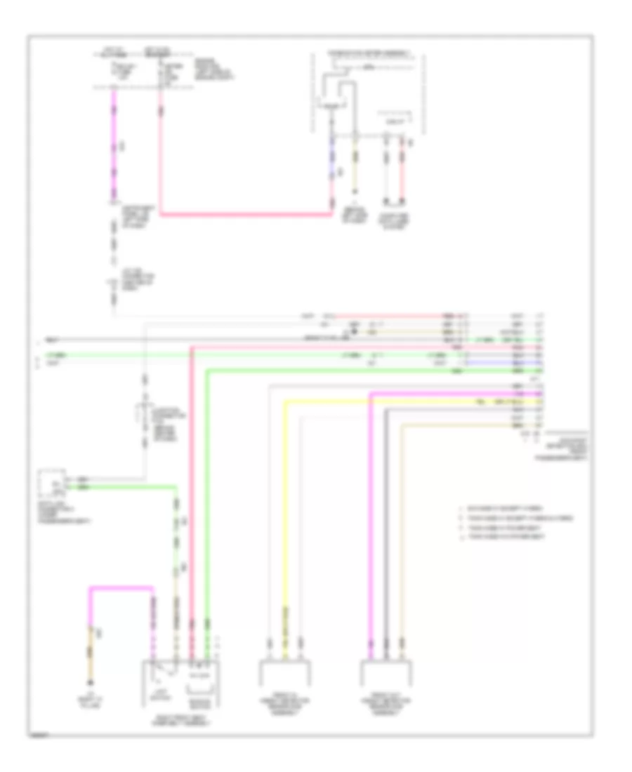 Supplemental Restraints Wiring Diagram with Separate Type Yaw Rate Sensor 3 of 3 for Toyota Camry 2012