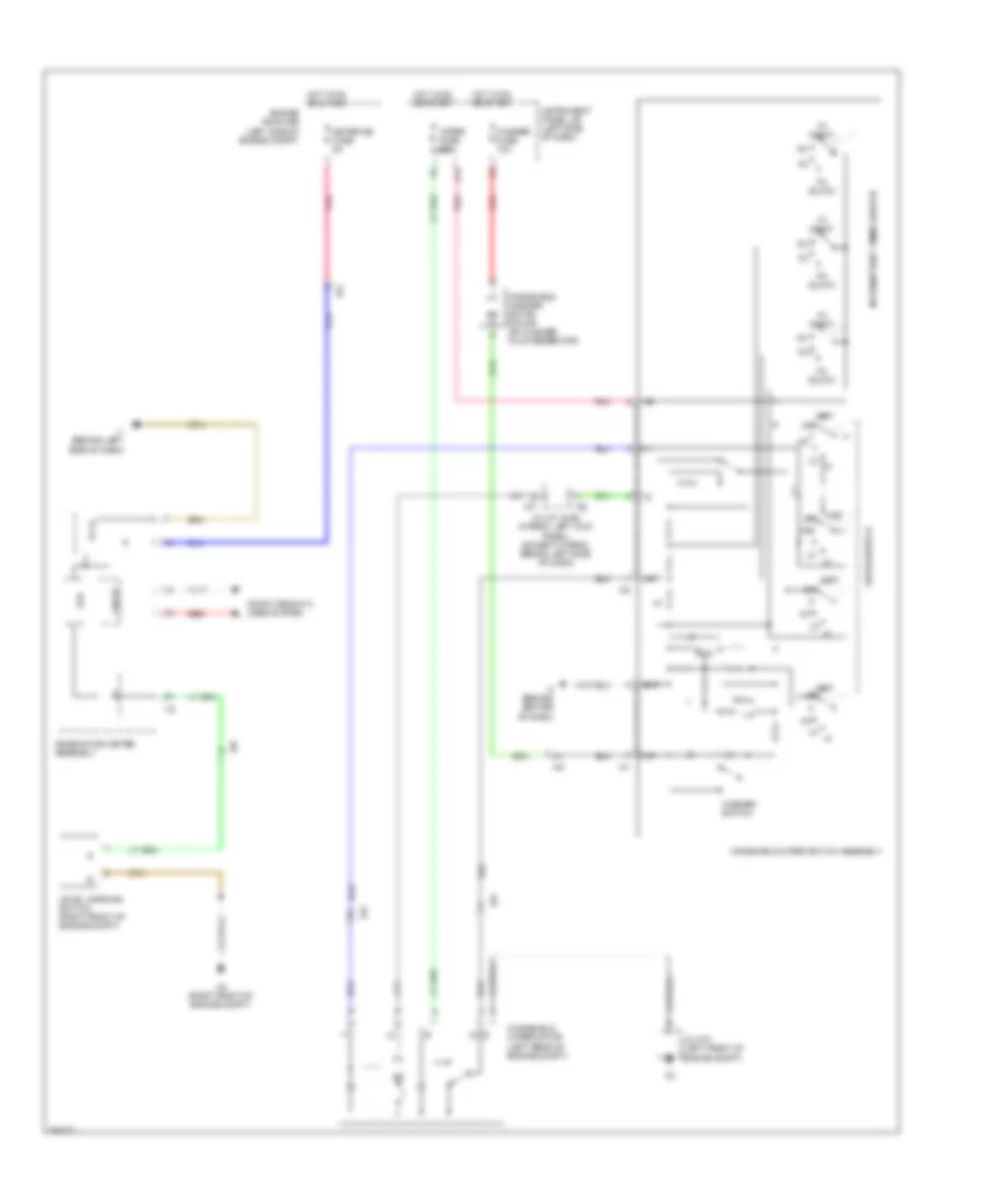 WiperWasher Wiring Diagram for Toyota Camry 2012