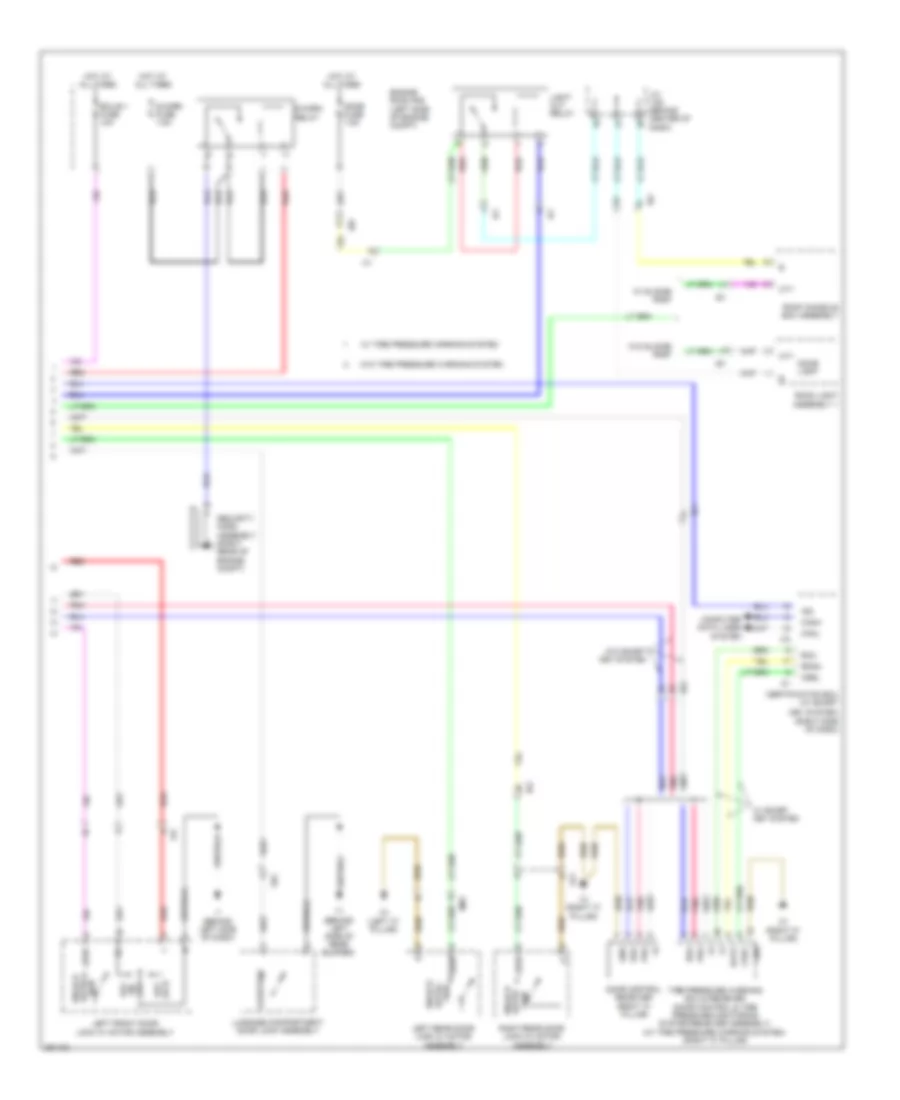 Forced Entry Wiring Diagram, Except Hybrid (2 of 2) for Toyota Camry 2012