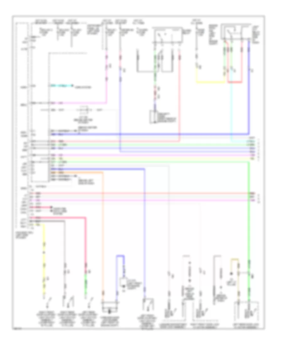 Forced Entry Wiring Diagram, Hybrid (1 of 2) for Toyota Camry 2012