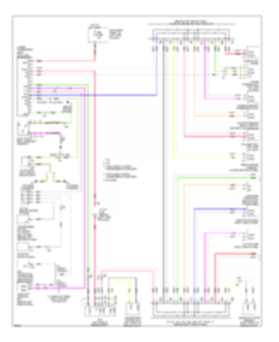 Computer Data Lines Wiring Diagram Except Hybrid 1 of 2 for Toyota Camry 2012