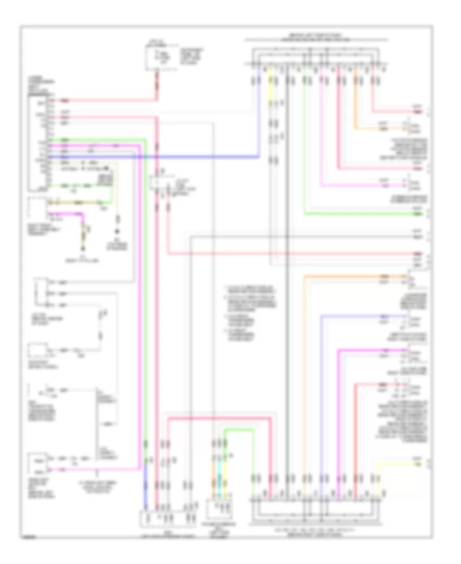 Computer Data Lines Wiring Diagram Hybrid 1 of 2 for Toyota Camry 2012