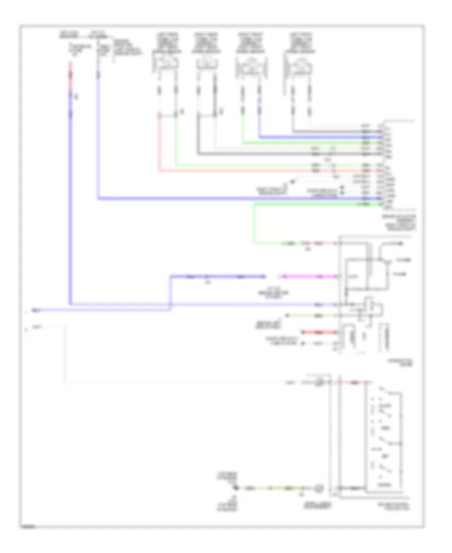 Cruise Control Wiring Diagram, Except Hybrid (2 of 2) for Toyota Camry 2012