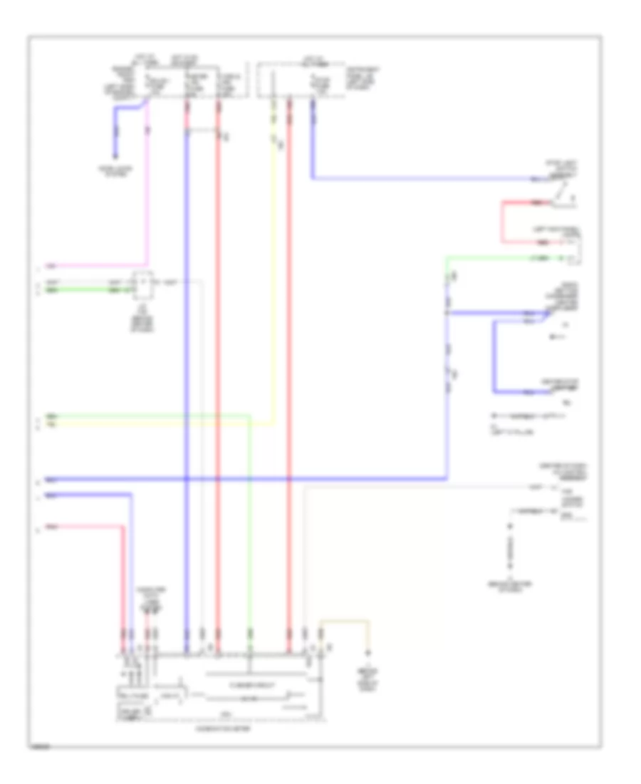 Exterior Lamps Wiring Diagram Except Hybrid 2 of 2 for Toyota Camry 2012