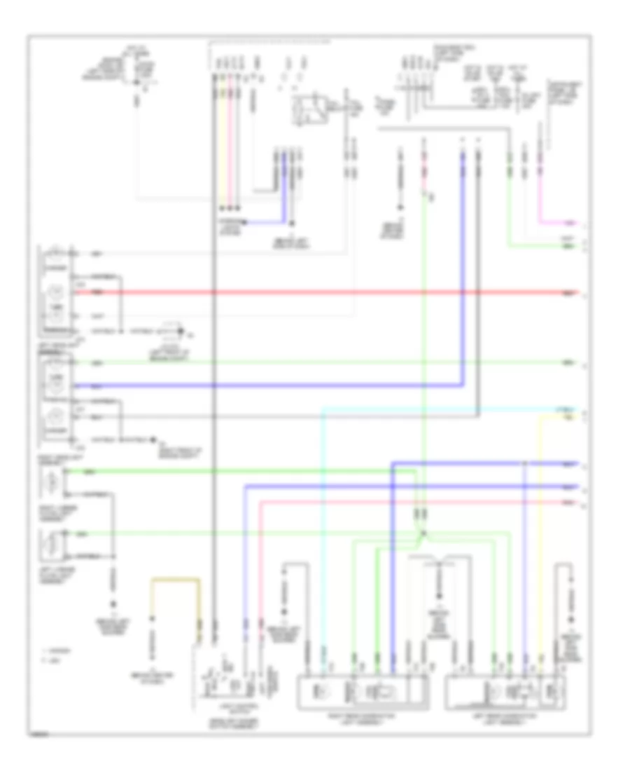 Exterior Lamps Wiring Diagram Hybrid 1 of 2 for Toyota Camry 2012
