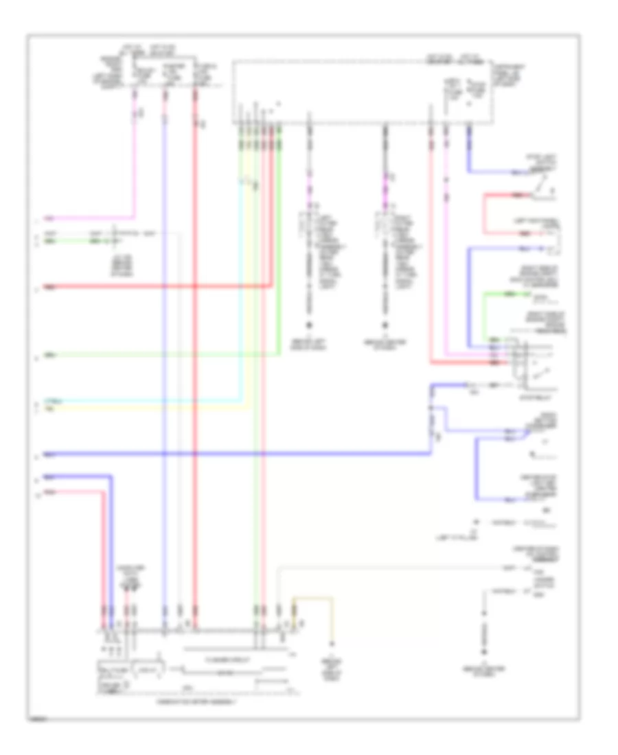 Exterior Lamps Wiring Diagram Hybrid 2 of 2 for Toyota Camry 2012