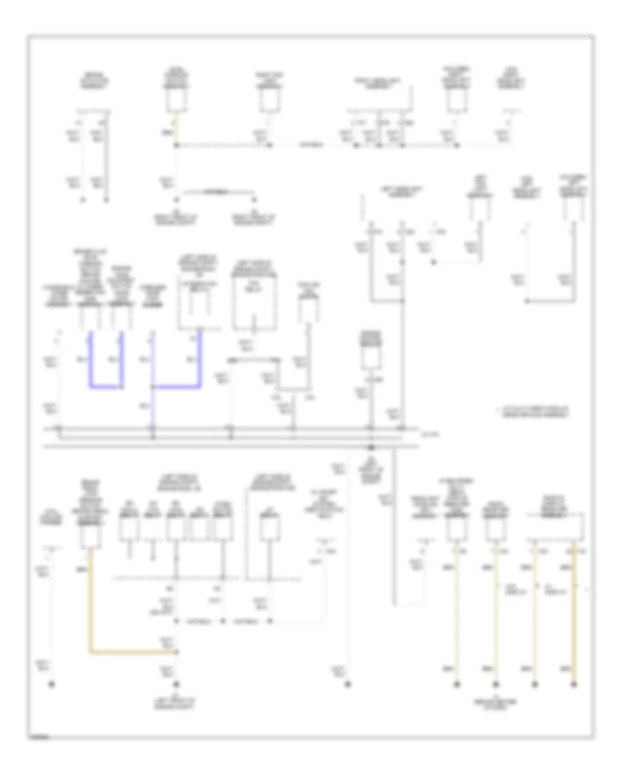 Ground Distribution Wiring Diagram Except Hybrid 1 of 5 for Toyota Camry 2012