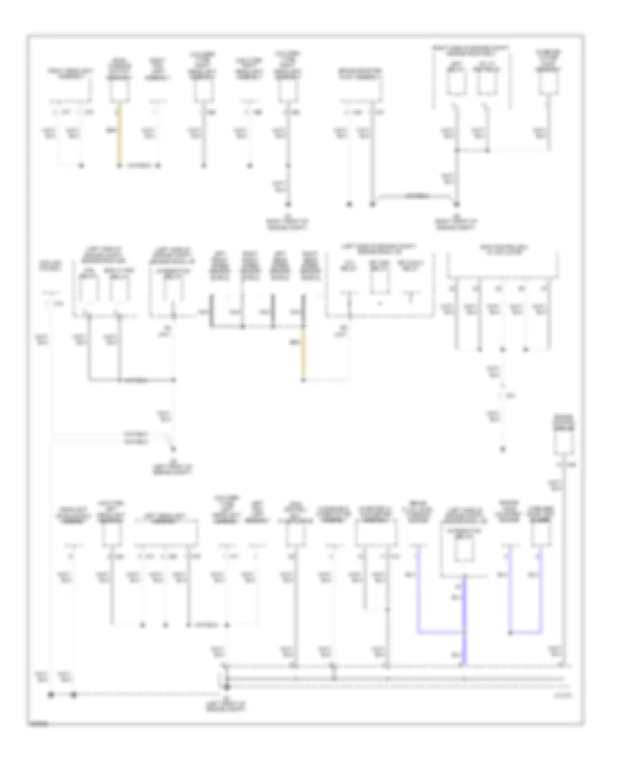 Ground Distribution Wiring Diagram, Hybrid (1 of 5) for Toyota Camry 2012