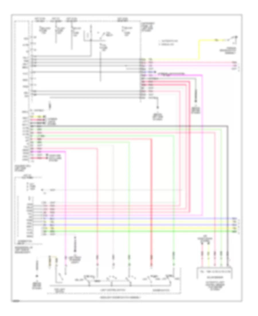 Headlamps Wiring Diagram, Except Hybrid (1 of 2) for Toyota Camry 2012