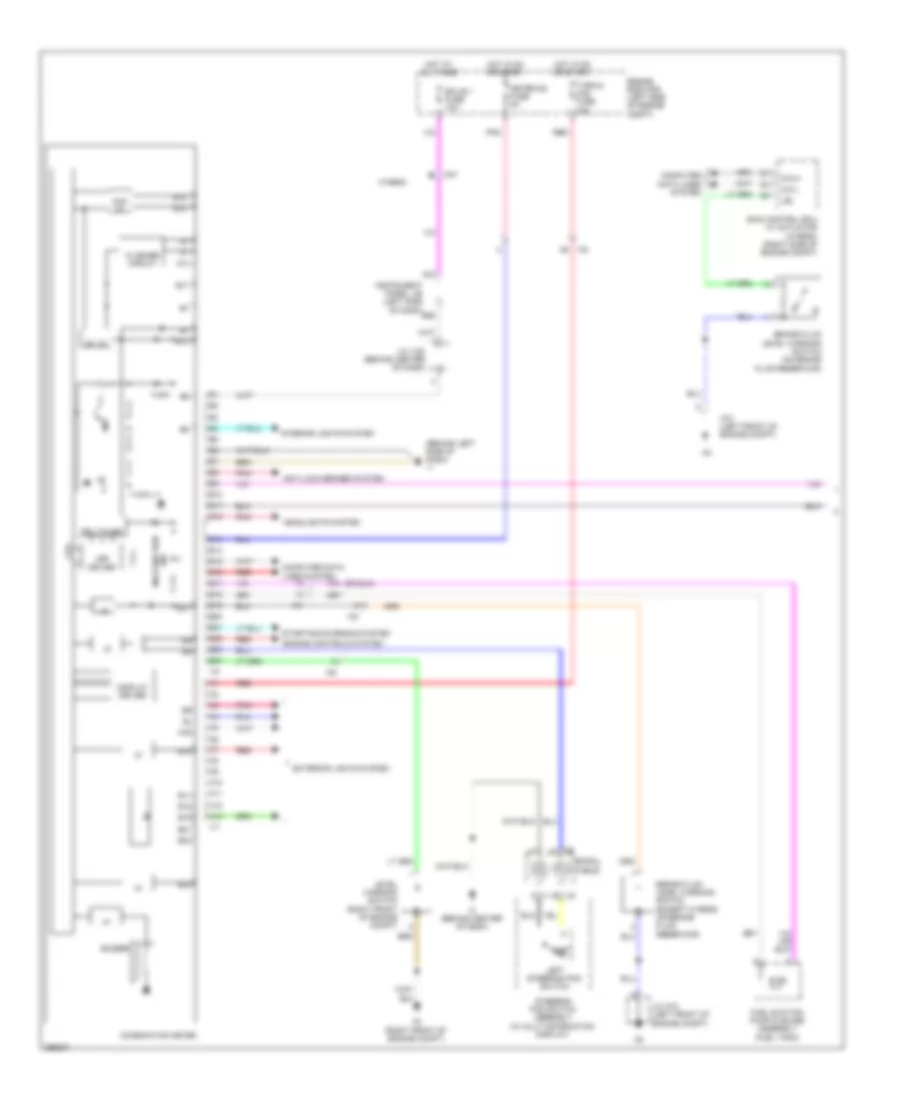 Instrument Cluster Wiring Diagram (1 of 2) for Toyota Camry 2012