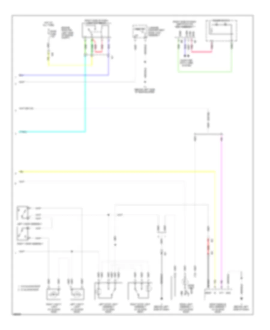Courtesy Lamps Wiring Diagram Hybrid 2 of 2 for Toyota Camry 2012