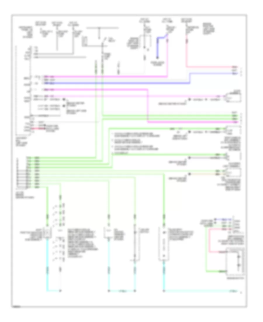 Instrument Illumination Wiring Diagram, Except Hybrid (1 of 2) for Toyota Camry 2012