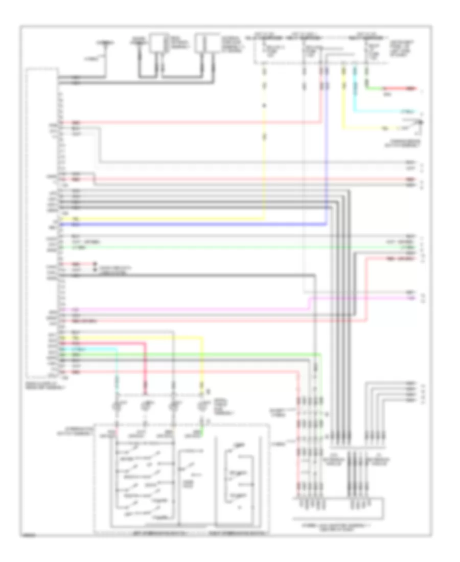 Navigation Wiring Diagram, 10-Speaker without Multi-Media Module (1 of 4) for Toyota Camry 2012