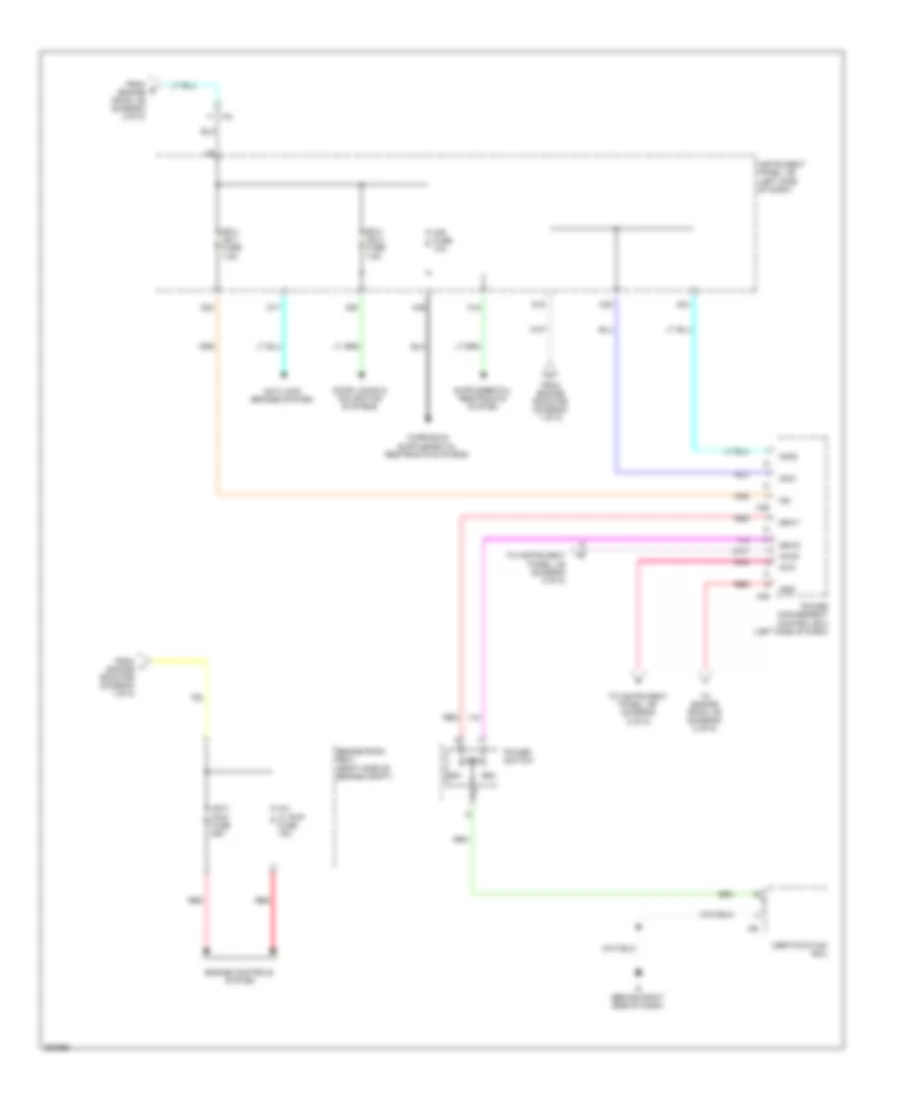Power Distribution Wiring Diagram, Hybrid (3 of 5) for Toyota Camry 2012