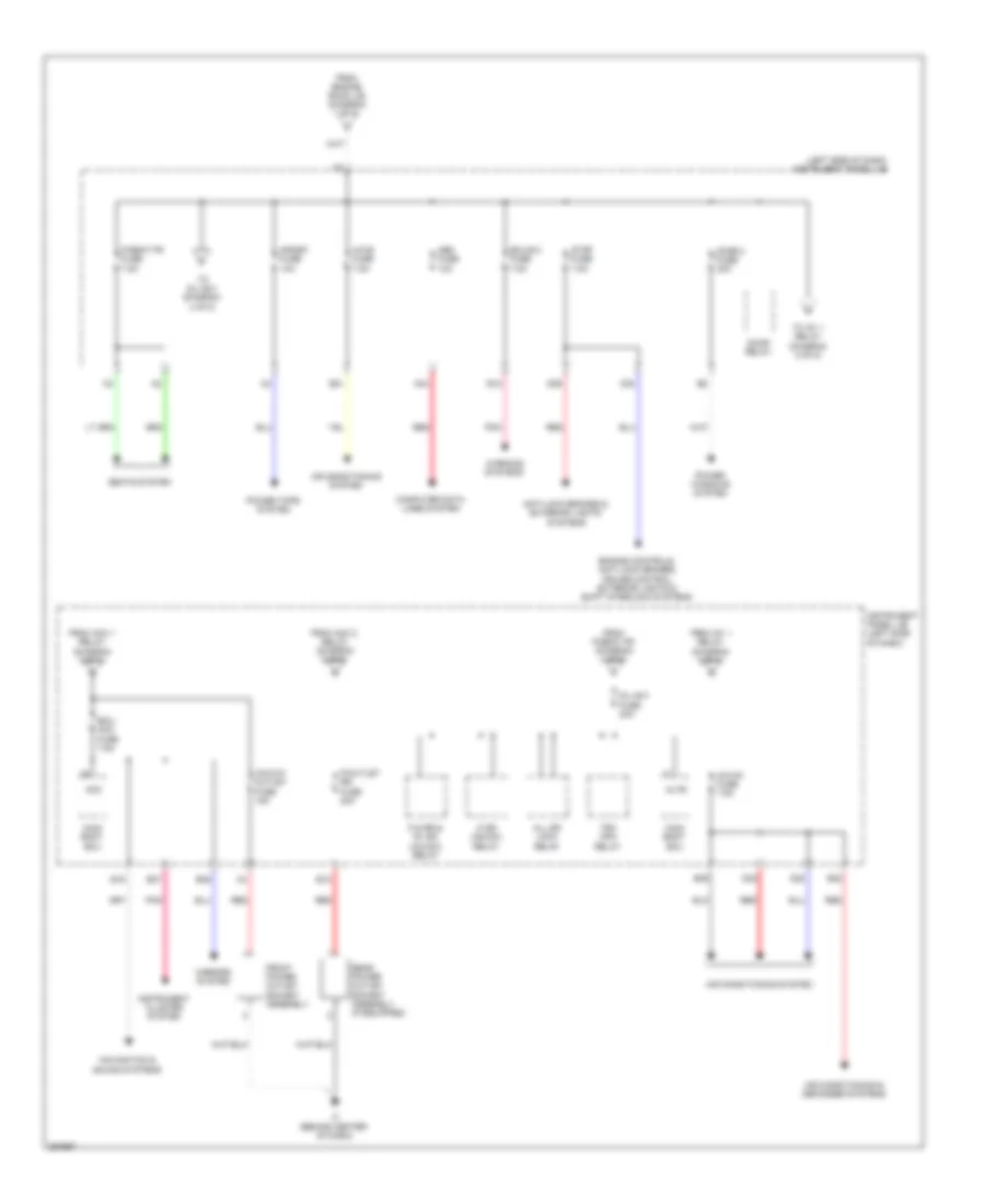 Power Distribution Wiring Diagram Hybrid 4 of 5 for Toyota Camry 2012