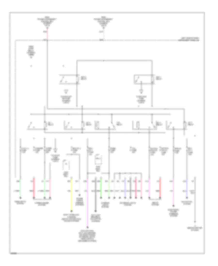 Power Distribution Wiring Diagram Hybrid 5 of 5 for Toyota Camry 2012