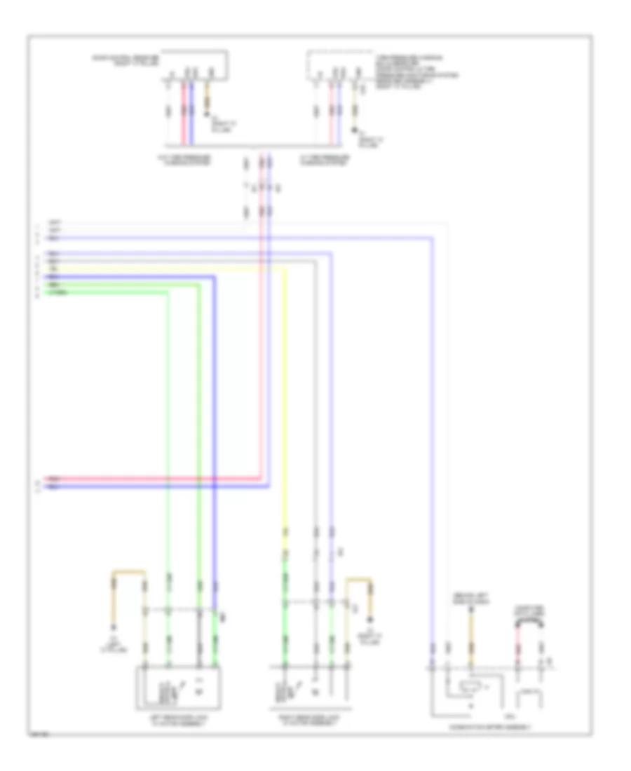 Power Door Locks Wiring Diagram, Except Hybrid without Smart Key System (3 of 3) for Toyota Camry 2012