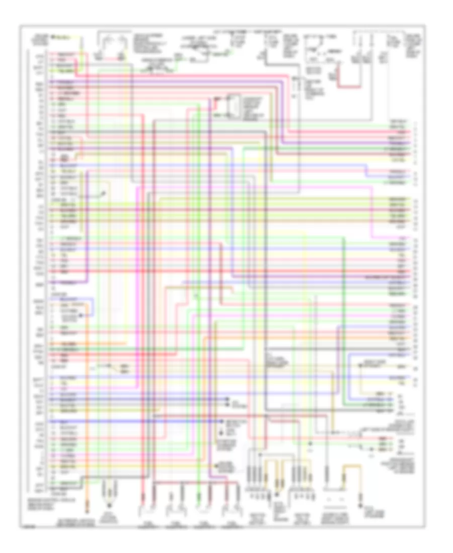 2.7L, Engine Performance Wiring Diagrams, Except California (1 of 2) for Toyota 4Runner 2000