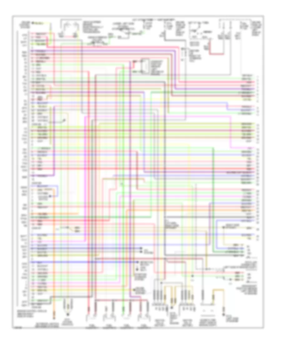 2 7L Engine Performance Wiring Diagrams Except California 1 of 2 for Toyota 4Runner 2000