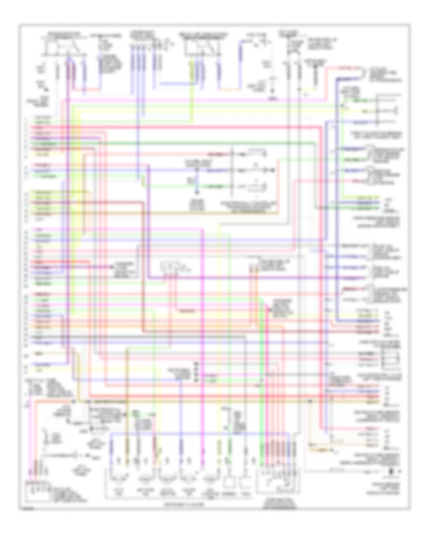 2.7L, Engine Performance Wiring Diagrams, Except California (2 of 2) for Toyota 4Runner 2000