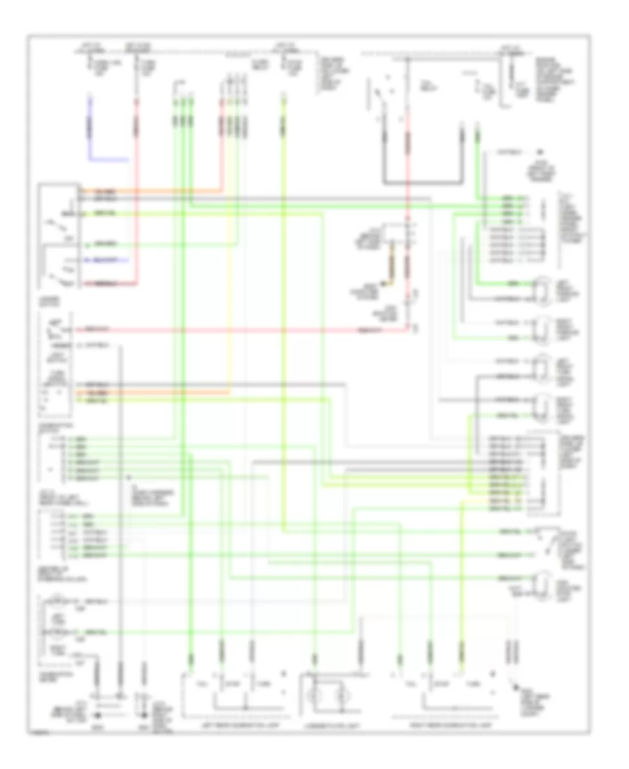 Exterior Lamps Wiring Diagram for Toyota 4Runner 2000