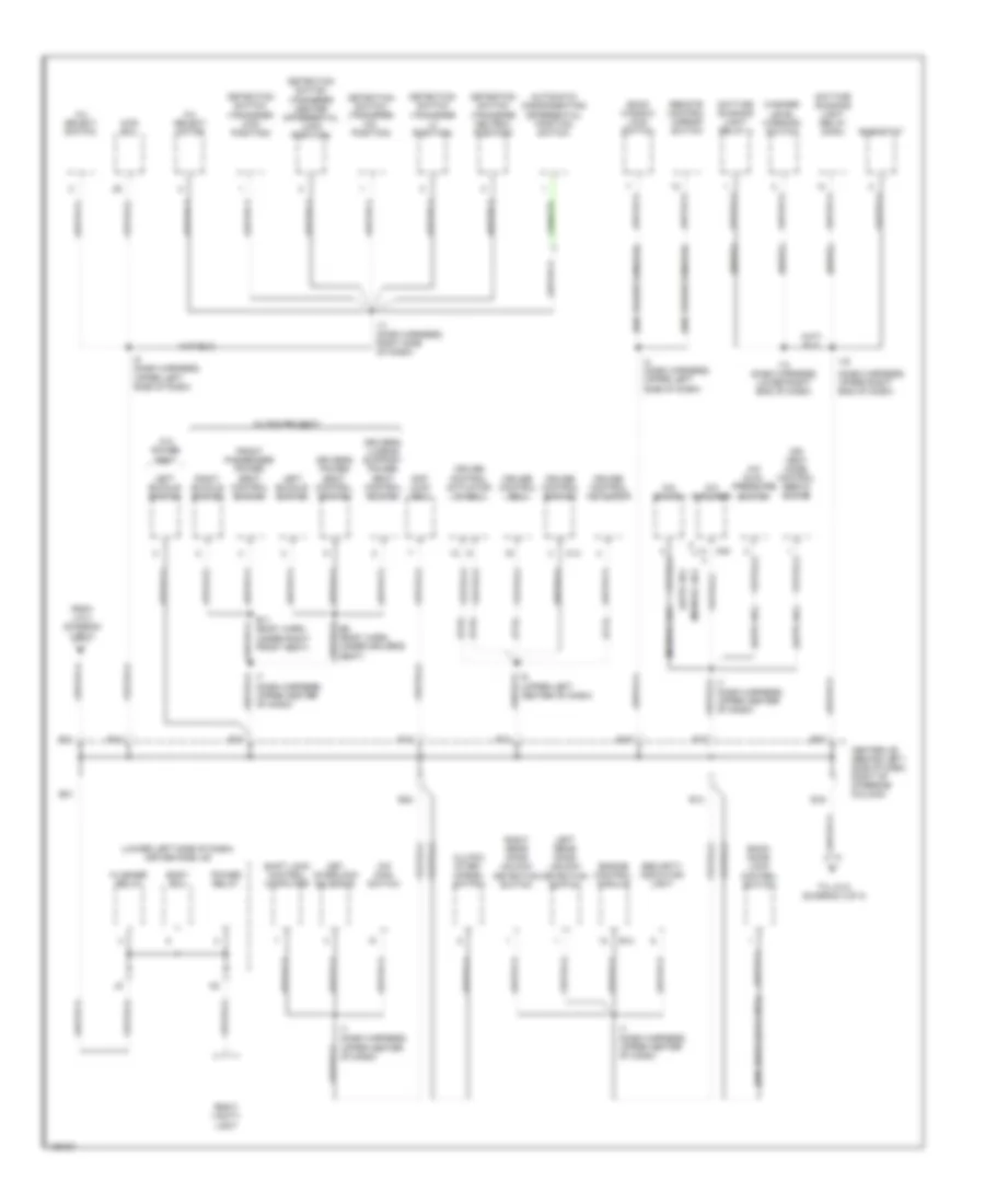 Ground Distribution Wiring Diagram (2 of 3) for Toyota 4Runner 2000