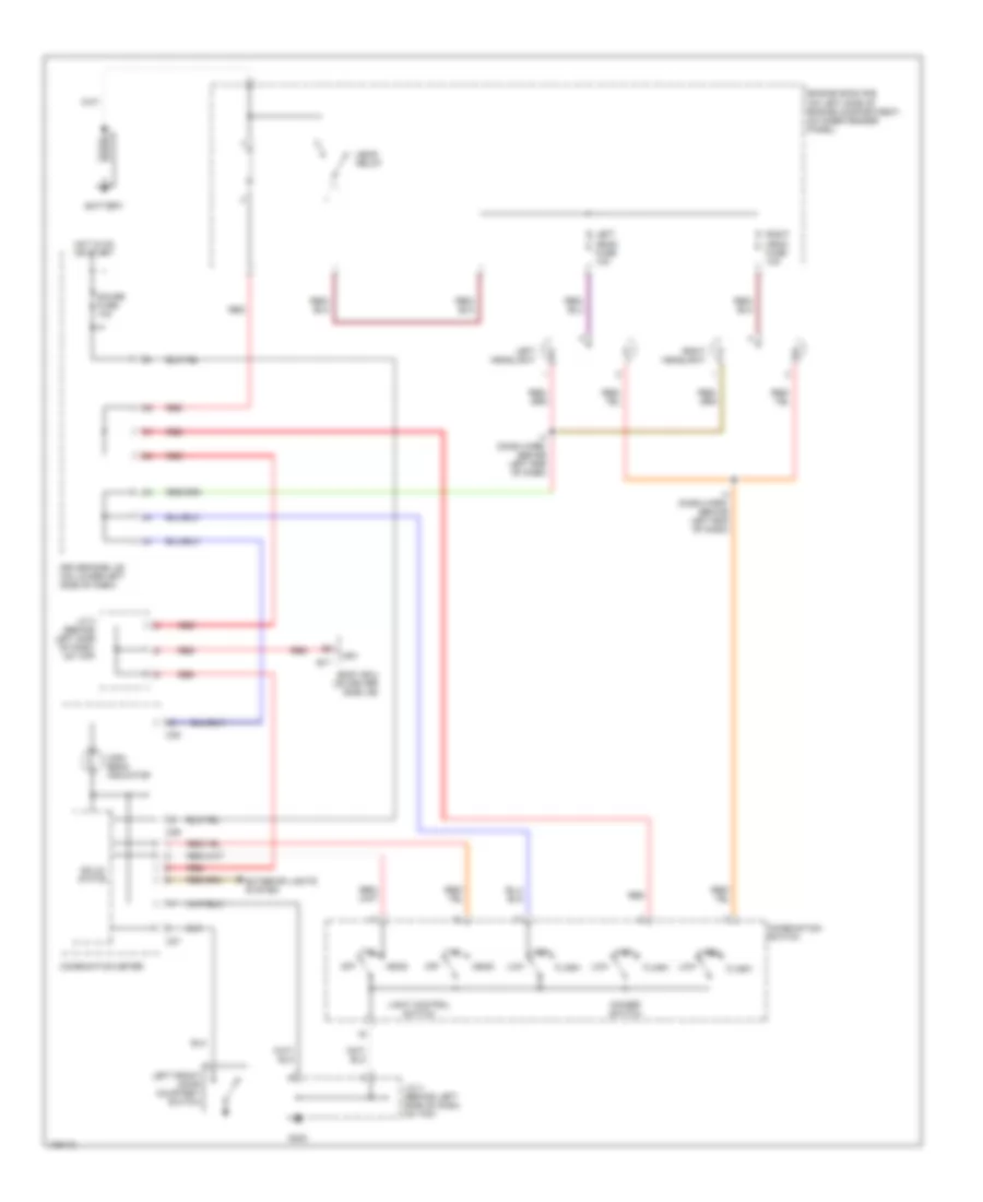 Headlight Wiring Diagram without DRL for Toyota 4Runner 2000