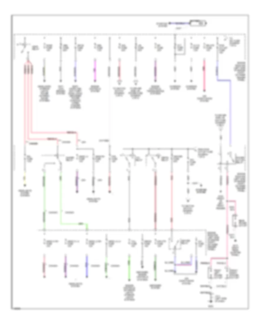 Power Distribution Wiring Diagram 1 of 2 for Toyota 4Runner 2000