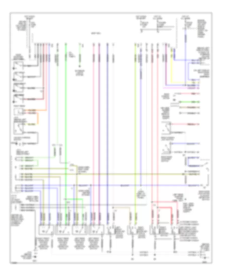 Power Door Lock Wiring Diagram with Keyless Entry for Toyota 4Runner 2000