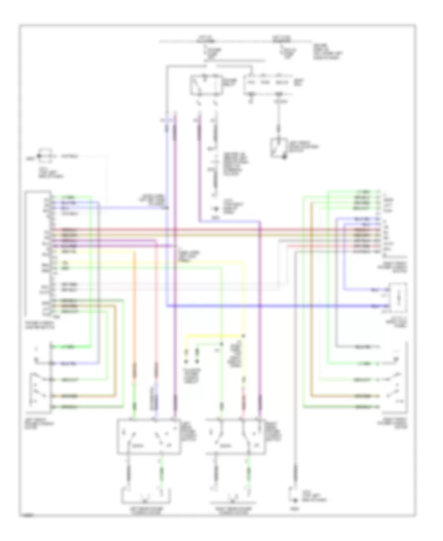 Power Windows Wiring Diagram for Toyota 4Runner 2000