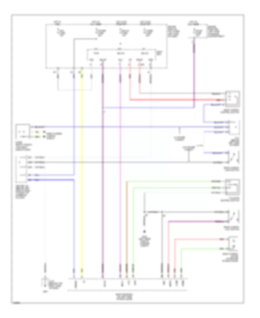 Tailgate Power Window Wiring Diagram for Toyota 4Runner 2000