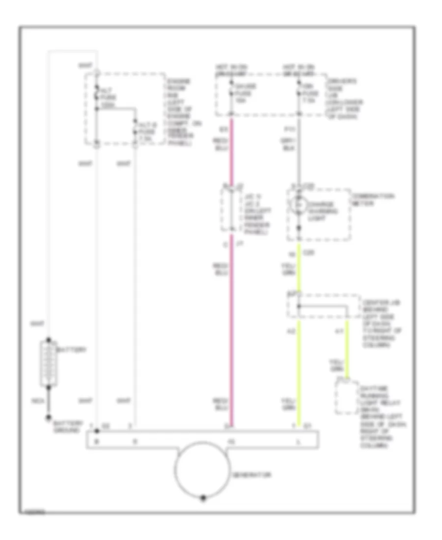 Charging Wiring Diagram for Toyota 4Runner 2000