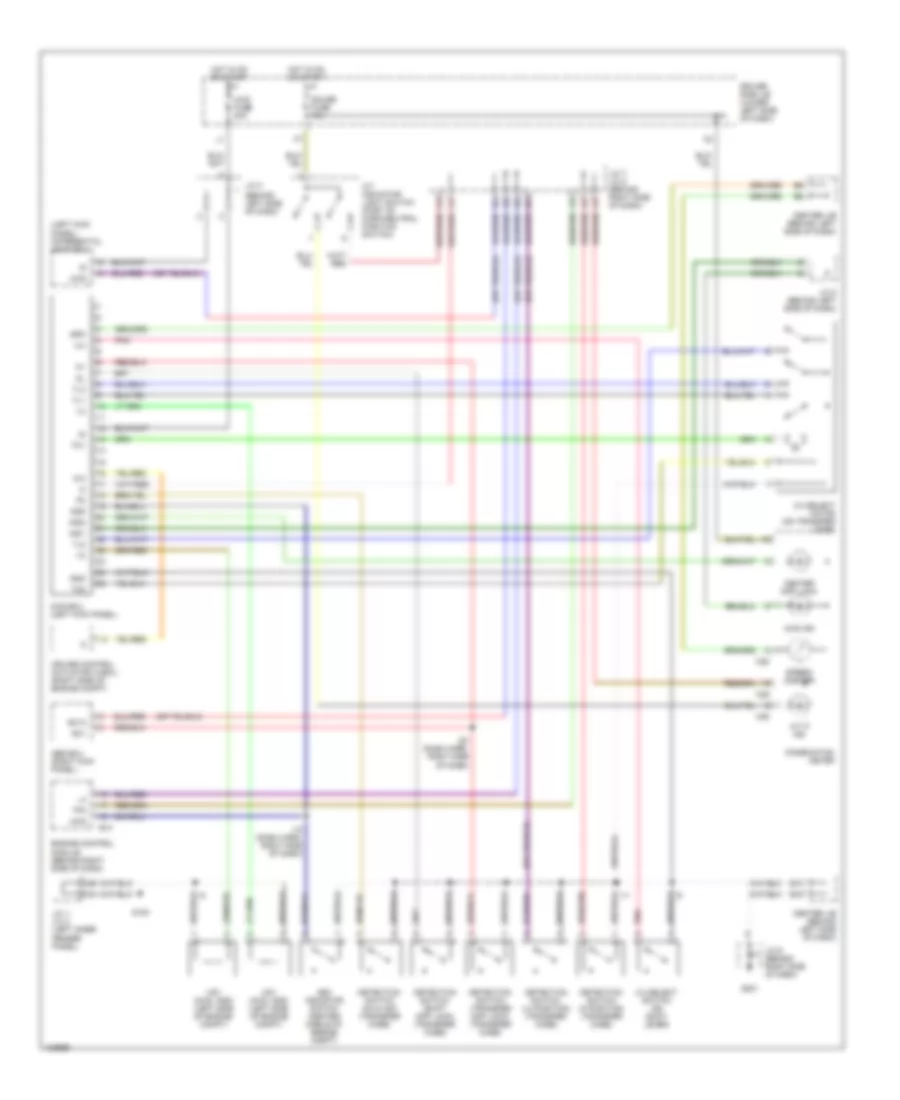 4WD Wiring Diagram, with 2-4 Select Switch for Toyota 4Runner 2000