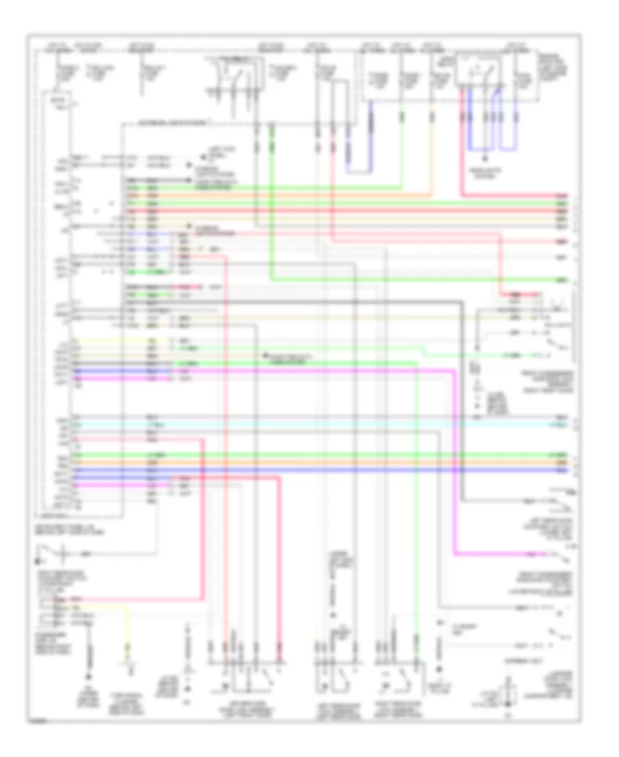 Forced Entry Wiring Diagram 1 of 2 for Toyota Avalon Limited 2010