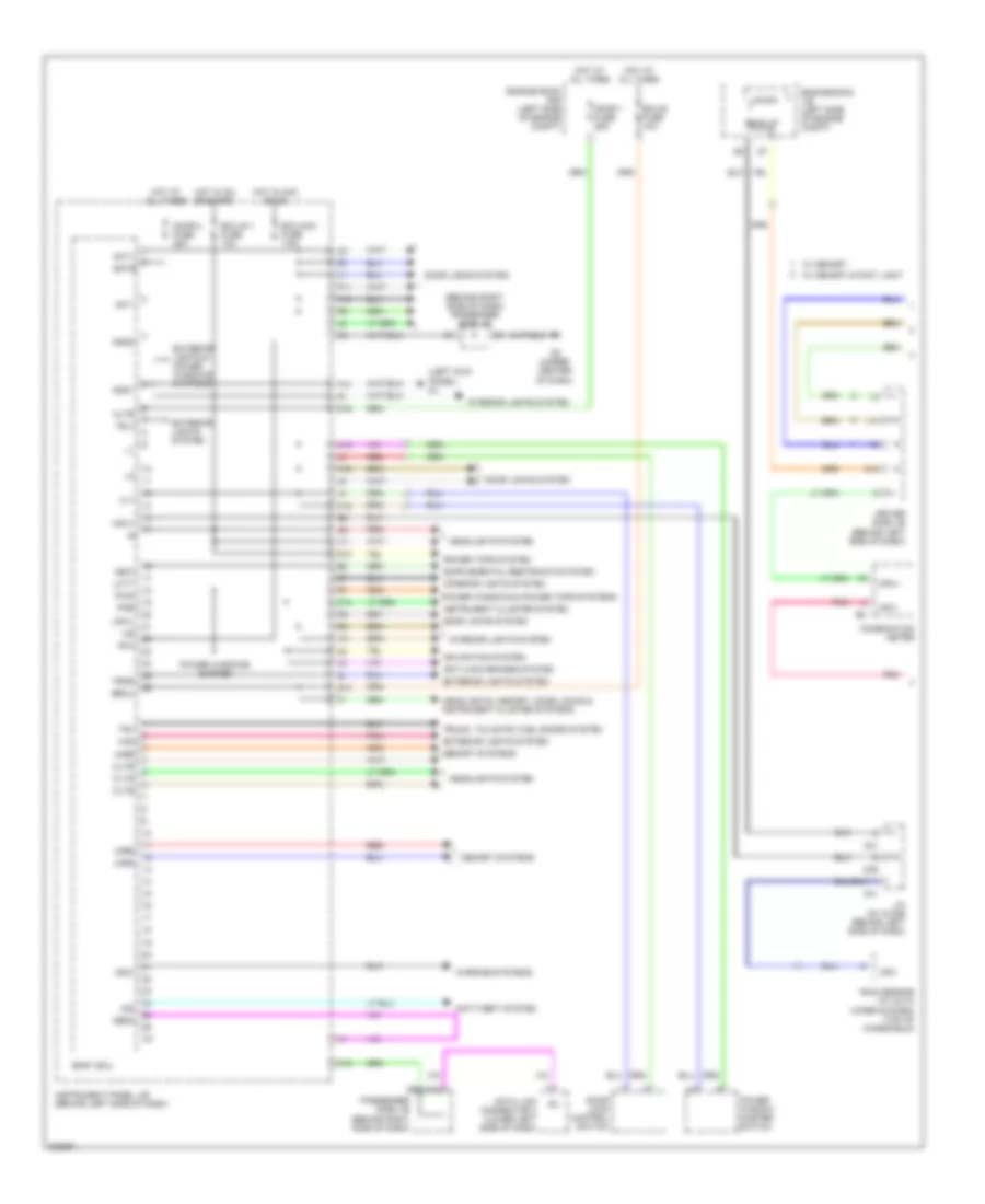 Body Control Modules Wiring Diagram 1 of 2 for Toyota Avalon Limited 2010