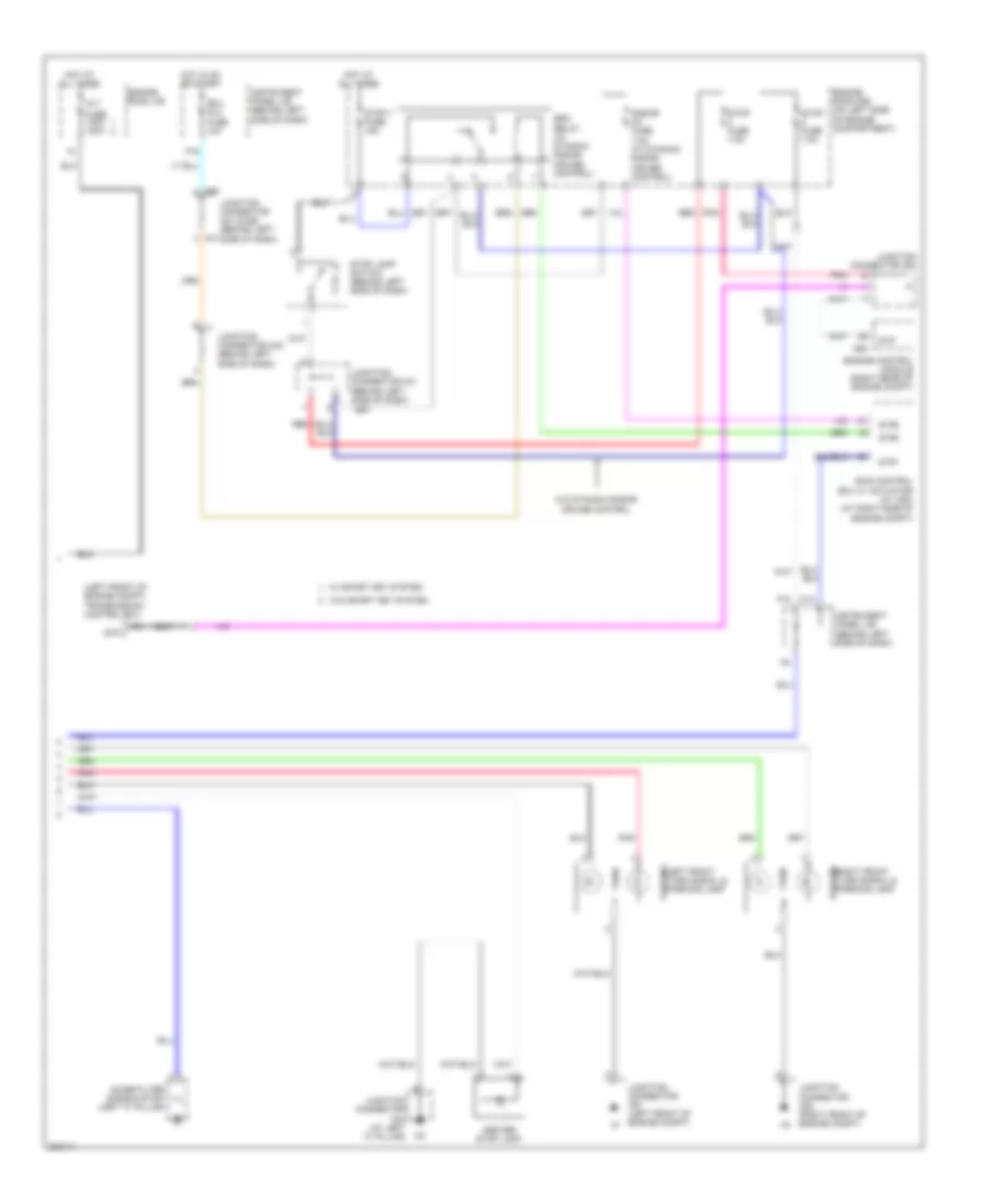 Exterior Lamps Wiring Diagram 2 of 2 for Toyota Avalon Limited 2010
