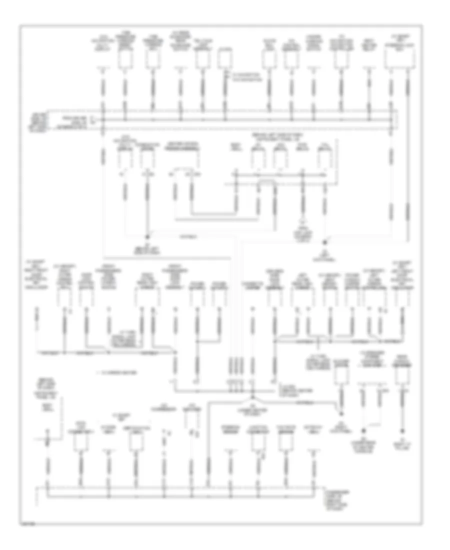 Ground Distribution Wiring Diagram (3 of 4) for Toyota Avalon Limited 2010
